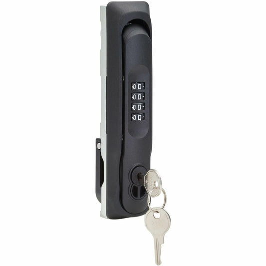 Eaton Corporation Tripp Lite Series SmartRack SRCOMBO4SFICSS Rack Door Handle with 4-Digit Lock and SFIC Core
