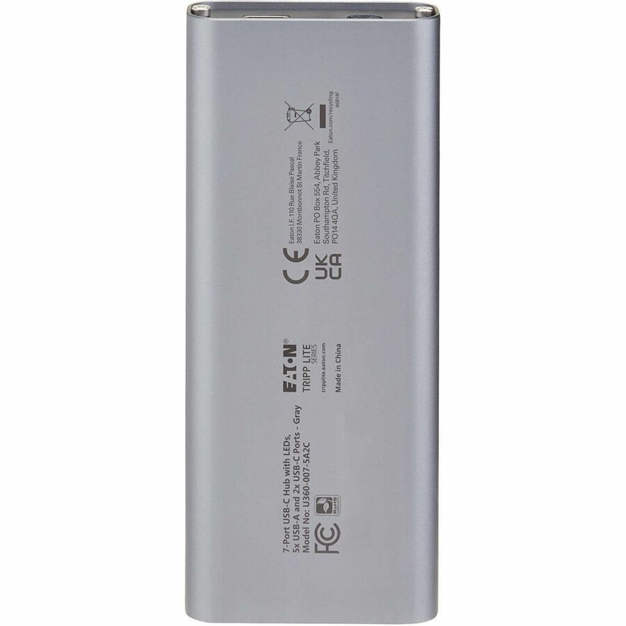 Eaton Tripp Lite Series 7-Port USB-C Hub with USB 3.2 Gen 2 Speeds - Gray