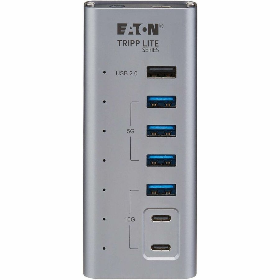 Eaton Tripp Lite Series 7-Port USB-C Hub with USB 3.2 Gen 2 Speeds - Gray