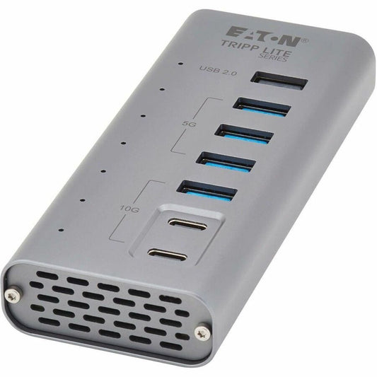 Eaton Tripp Lite Series 7-Port USB-C Hub with USB 3.2 Gen 2 Speeds - Gray