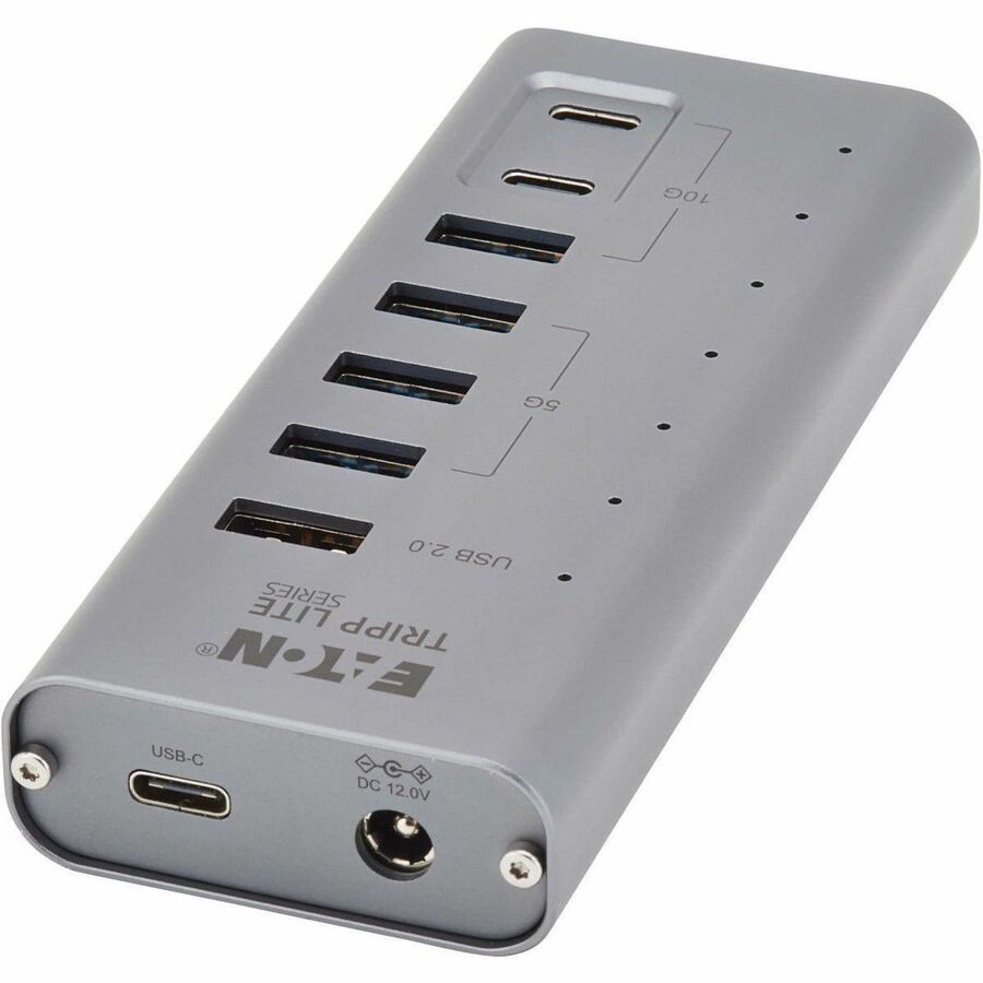 Eaton Tripp Lite Series 7-Port USB-C Hub with USB 3.2 Gen 2 Speeds - Gray
