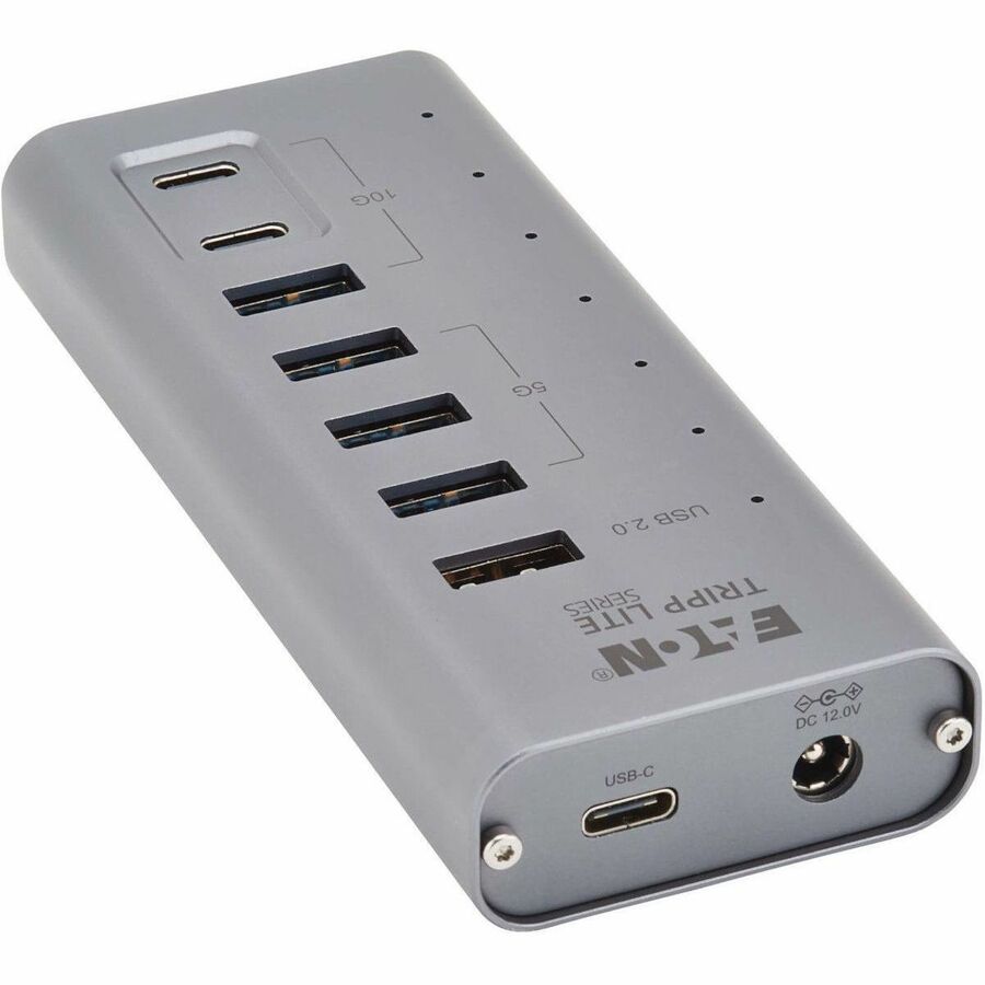 Eaton Tripp Lite Series 7-Port USB-C Hub with USB 3.2 Gen 2 Speeds - Gray