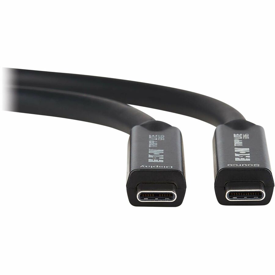 Eaton Tripp Lite Series U420F-15M USB-C to USB-C Fiber Optic Cable – 15 ft. 8K/4K Video & 10 Gbps Data Transfer