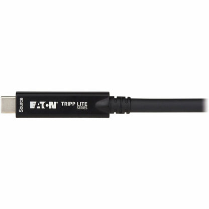 Eaton Tripp Lite Series U420F-15M USB-C to USB-C Fiber Optic Cable – 15 ft. 8K/4K Video & 10 Gbps Data Transfer