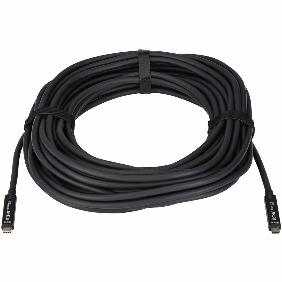 Eaton Tripp Lite Series U420F-15M USB-C to USB-C Fiber Optic Cable – 15 ft. 8K/4K Video & 10 Gbps Data Transfer