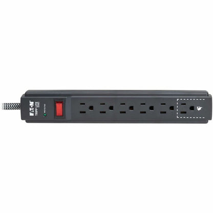 Eaton Tripp Lite Series Protect It! TLP625DB 6-Outlet Surge Protector with 1500 Joules and 25 ft. Braided Cord