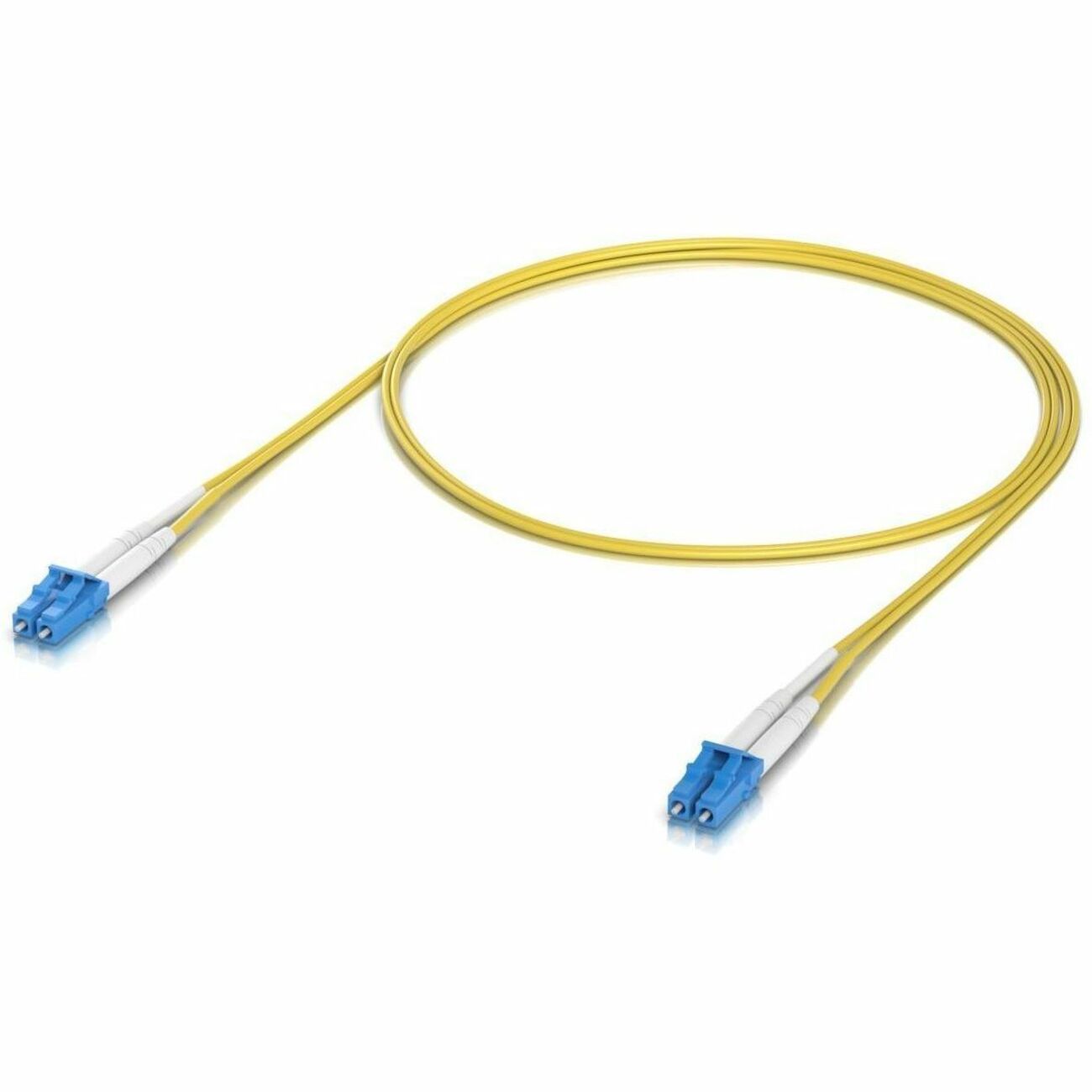 Ubiquiti UACC-OFC-S2-LULU-1M-50 OS2 Duplex LC UPC Fiber Optic Patch Cable – 50-Pack, 3.28 ft, Yellow