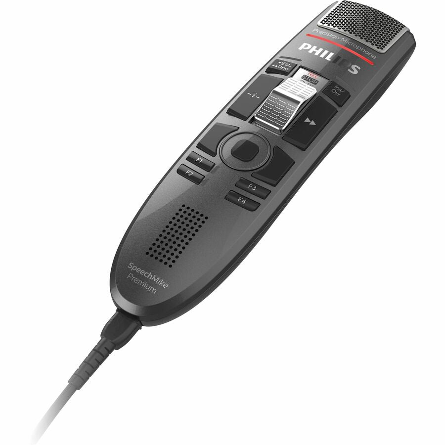 Philips SpeechMike Premium Touch SMP3710 Digital Voice Recorder with Decoupled Microphone and Motion Sensor