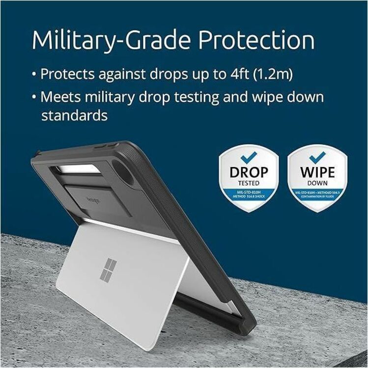 Kensington BlackBelt EQ Rugged Case for Microsoft Surface Pro 12" - Military-Grade Protection with Recycled Content