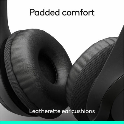 Logitech H390 Wired Headset with Microphone – USB-C Over-the-Head Stereo Headphones for Calls and Music