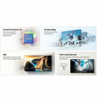 Samsung HG43U600FNF 43-Inch 4K UHD LED-LCD TV with Full Screen 16:9 Aspect Ratio