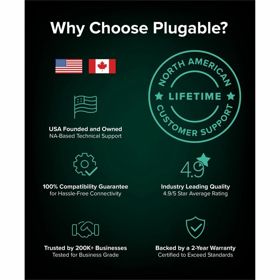 Plugable Technologies TBT-UDT3 Thunderbolt 5 Docking Station with 11-in-1 Connectivity and Dual 8K Support