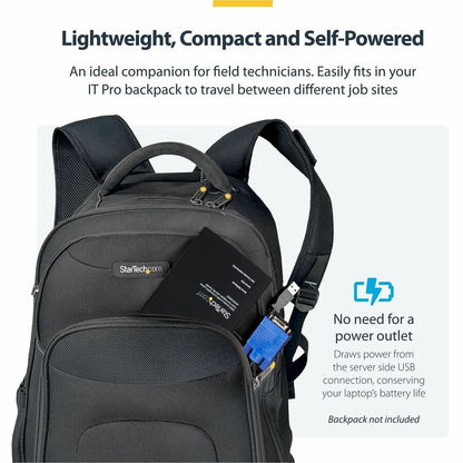 StarTech.com Portable Laptop Crash Cart Adapter with USB, VGA, and Mini DisplayPort for Instant Server Access