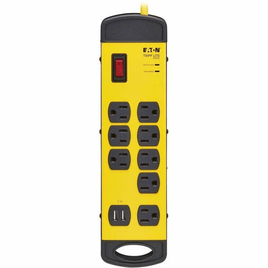 Eaton Tripp Lite Series TLM825USB industrial surge protector with 8 outlets, USB charging, 25 ft cord, 1960 Joules