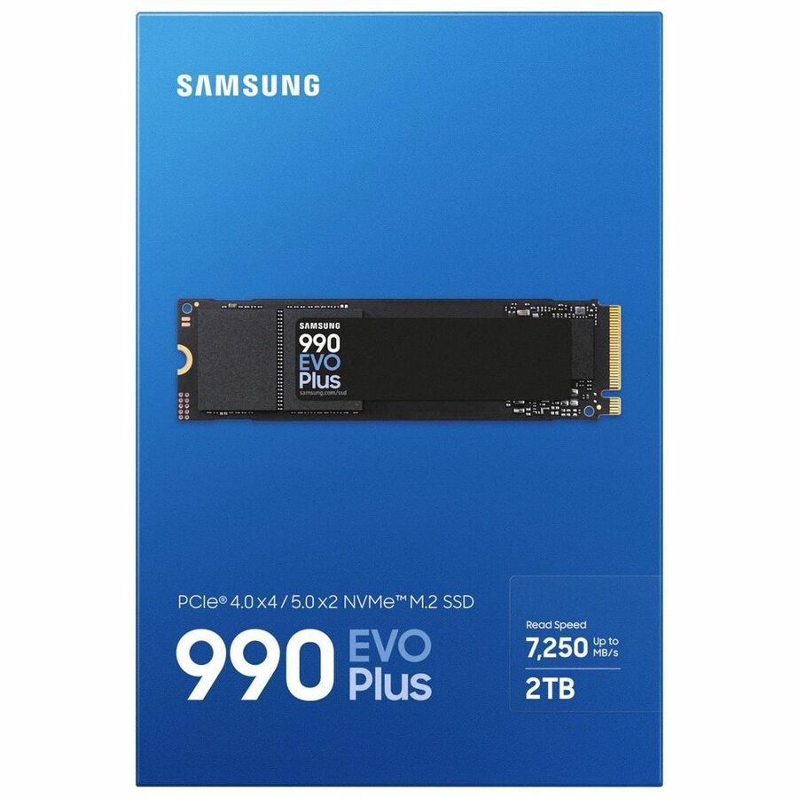 Samsung 990 EVO Plus MZ-V9S2T0 2TB NVMe M.2 SSD - High-Speed PCIe 5.0 Drive for PCs