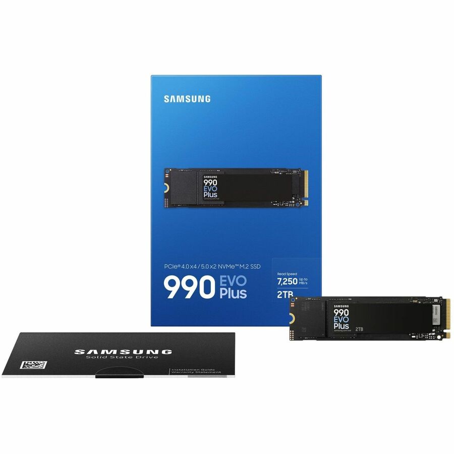 Samsung 990 EVO Plus MZ-V9S2T0 2TB NVMe M.2 SSD - High-Speed PCIe 5.0 Drive for PCs