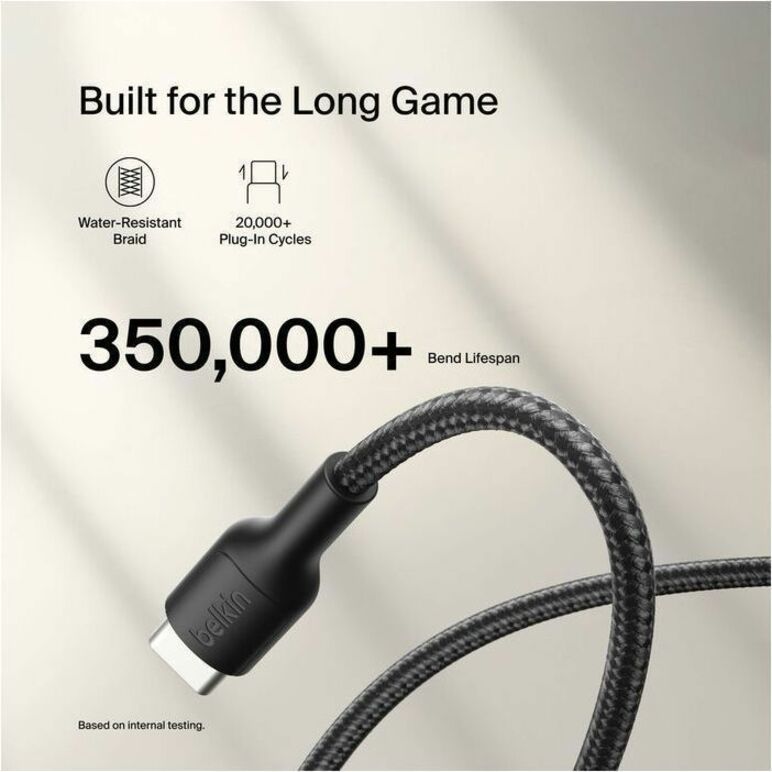 Belkin USB-C to USB-C Cable 60W for Nintendo Switch 2 – Fast Charging & Sustainable Design