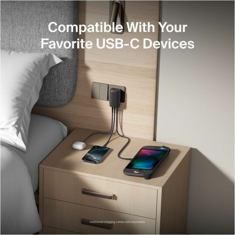 Belkin USB-C to USB-C Cable 60W for Nintendo Switch 2 – Fast Charging & Sustainable Design