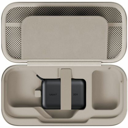 Belkin Charging Case for Nintendo Switch 2 – Sand, Durable Waterproof Polyester with Power Bank and Storage