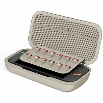 Belkin Charging Case for Nintendo Switch 2 – Sand, Durable Waterproof Polyester with Power Bank and Storage