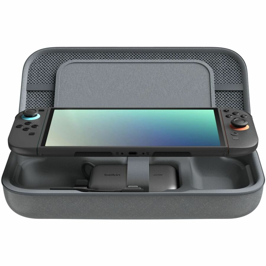 Belkin Charging Case for Nintendo Switch 2 - Charcoal with Power Bank and Storage