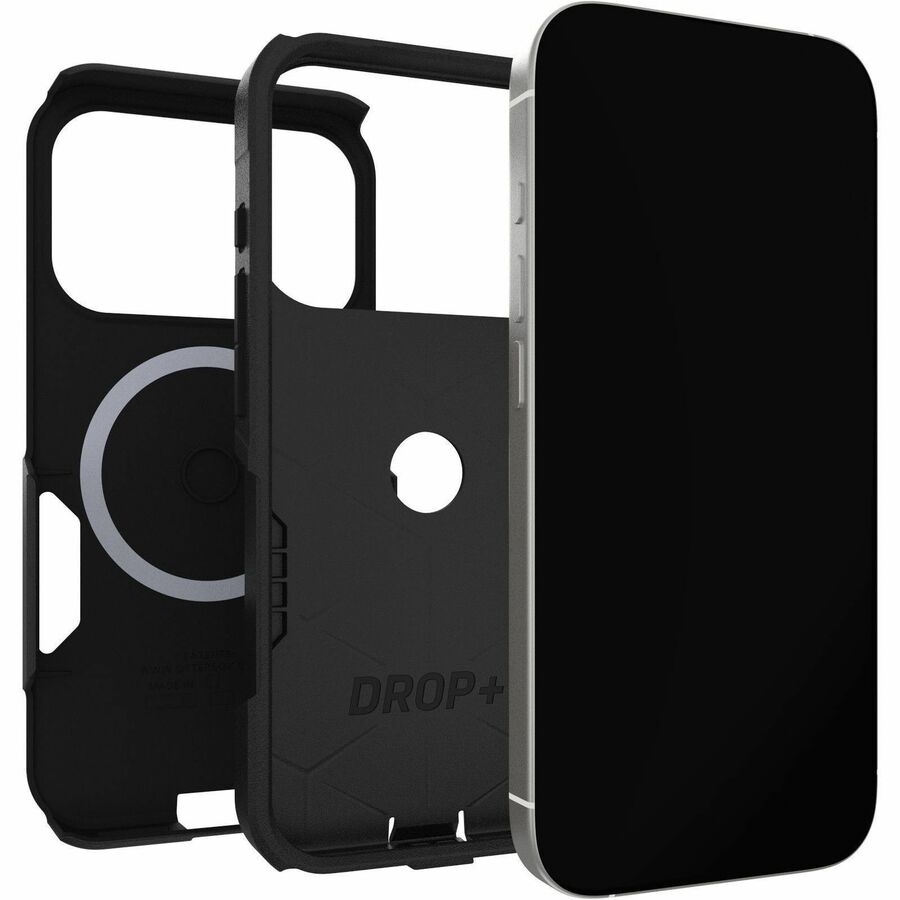 OtterBox Commuter Magnets with Camera Control Case for iPhone 17 Pro, Black