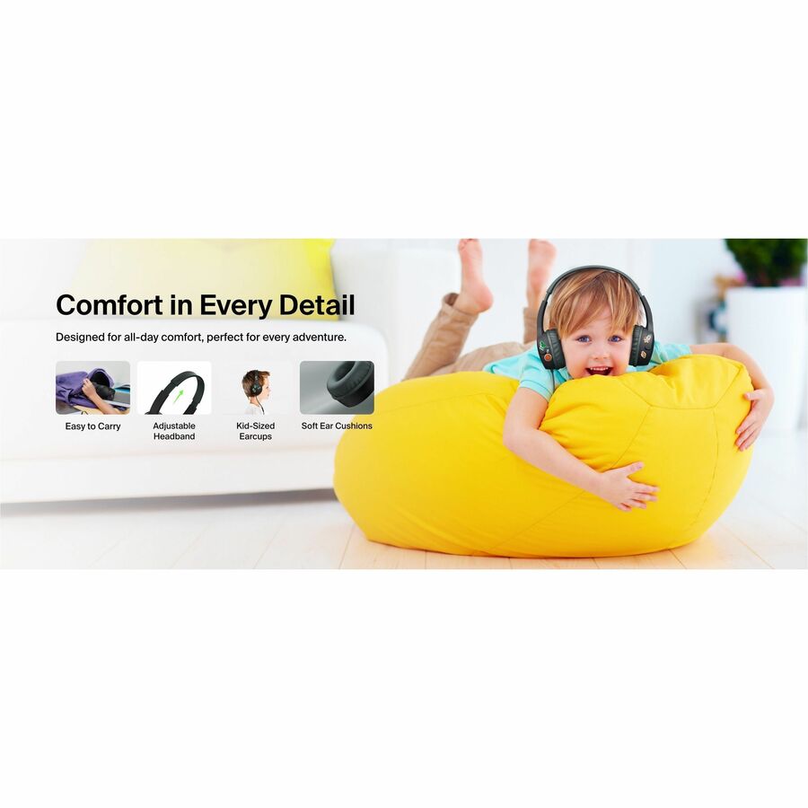Belkin SoundForm Mini New Wired On-Ear Headphones for Kids with Safe Sound Technology