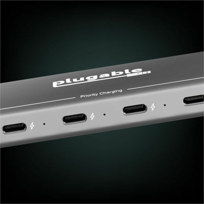 Plugable PS-10CC USB-C 10-Port Charging Station with 140W GaN Wall Charger and 240W USB4 Cable