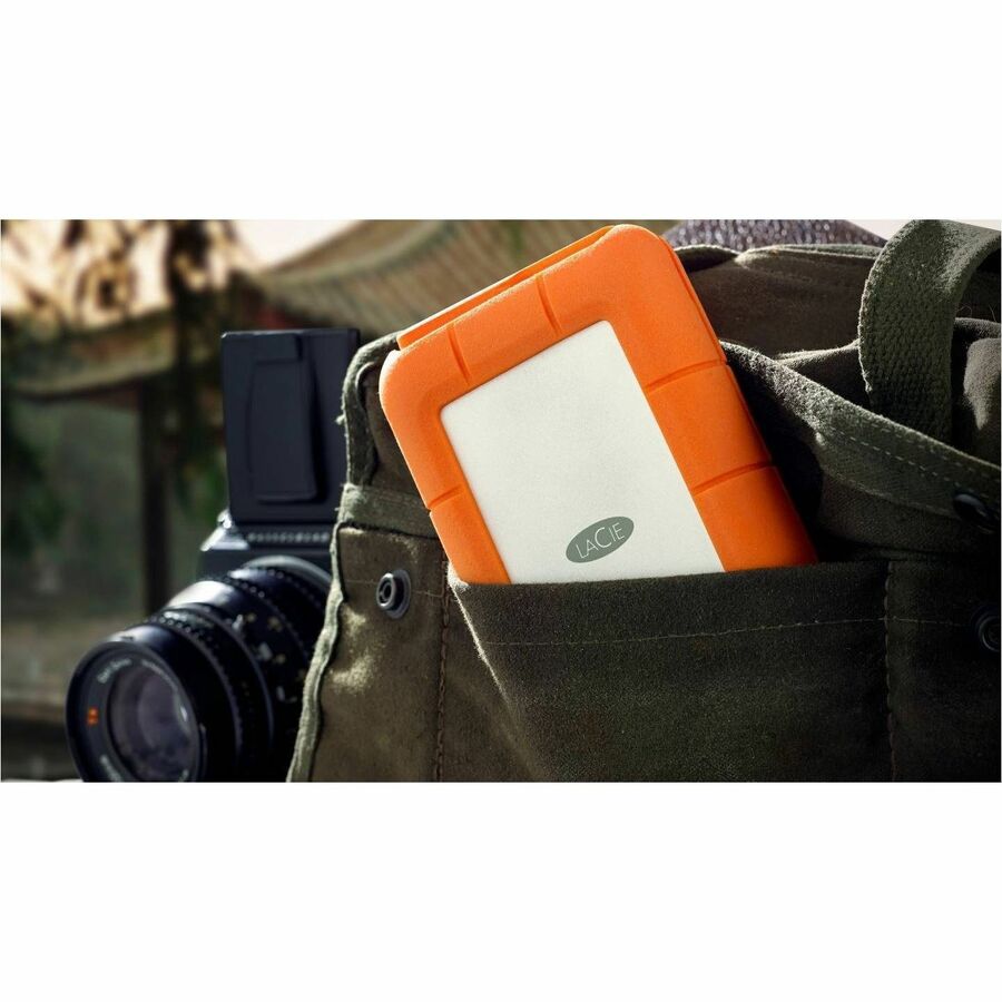 LaCie Rugged STND1000400 1TB External Rugged SSD with USB-C and Thunderbolt 5 Compatibility