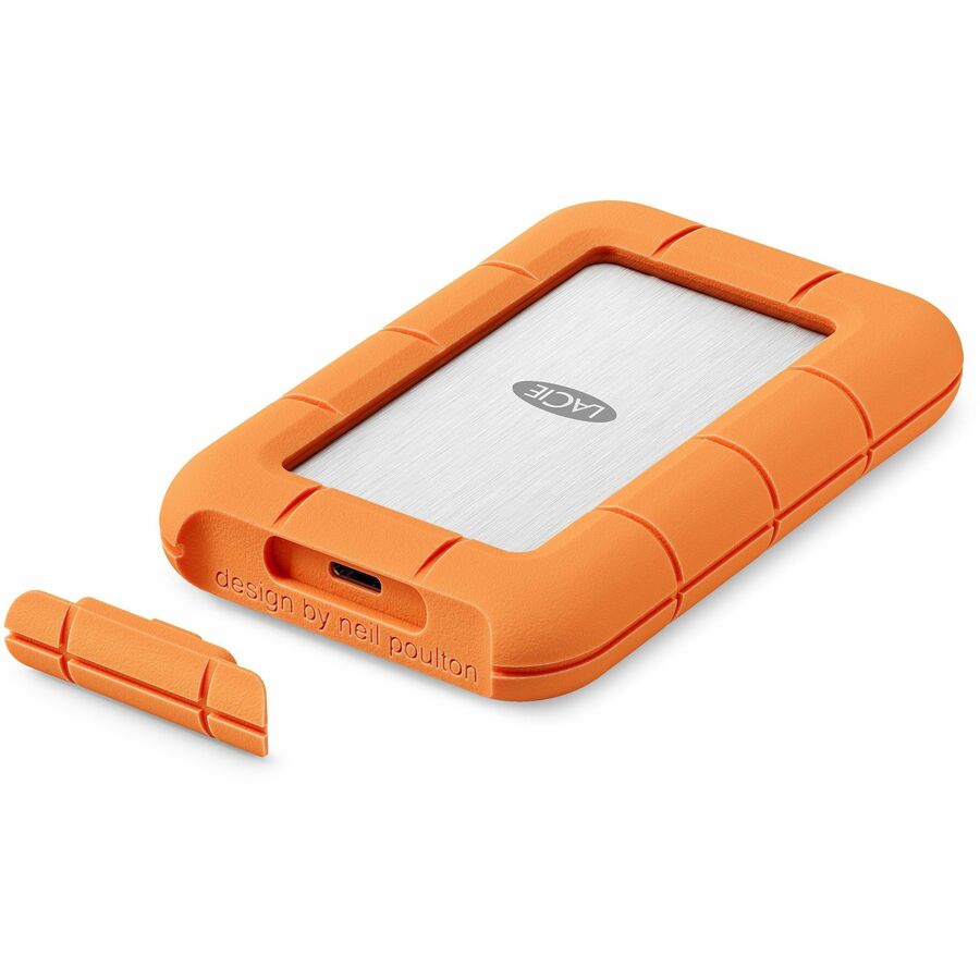 LaCie Rugged STND1000400 1TB External Rugged SSD with USB-C and Thunderbolt 5 Compatibility