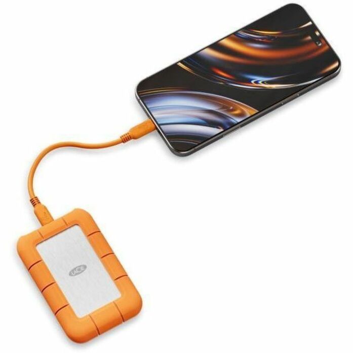 LaCie Rugged STND1000400 1TB External Rugged SSD with USB-C and Thunderbolt 5 Compatibility
