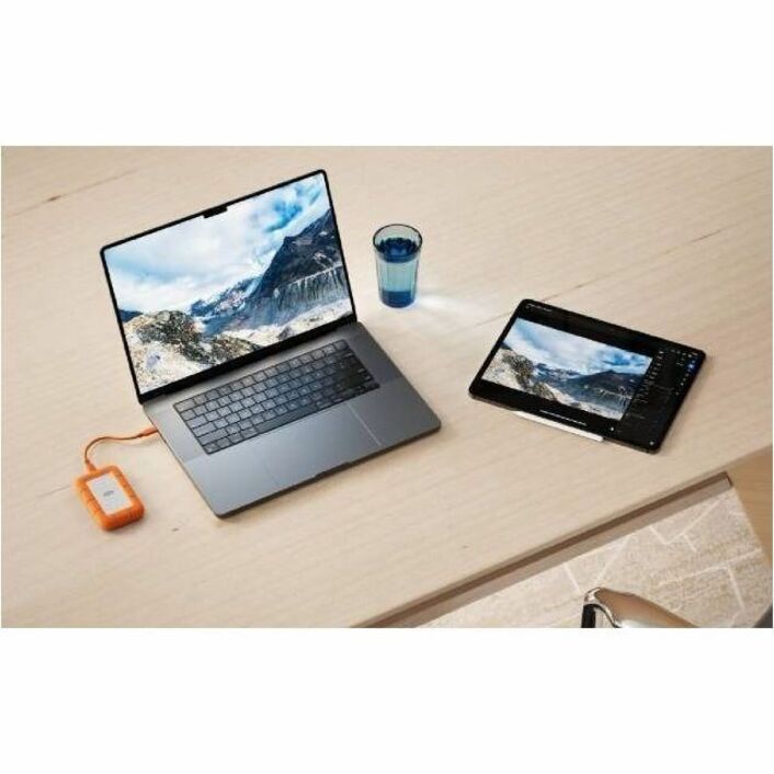 LaCie Rugged STND1000400 1TB External Rugged SSD with USB-C and Thunderbolt 5 Compatibility