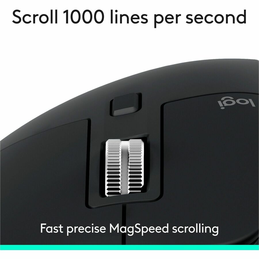 Logitech MX Master 3S Wireless Mouse with Ultra-Fast Scrolling and Ergonomic Design