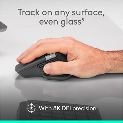 Logitech MX Master 4 Wireless Mouse with Haptic Feedback and Ultra-Fast Scrolling