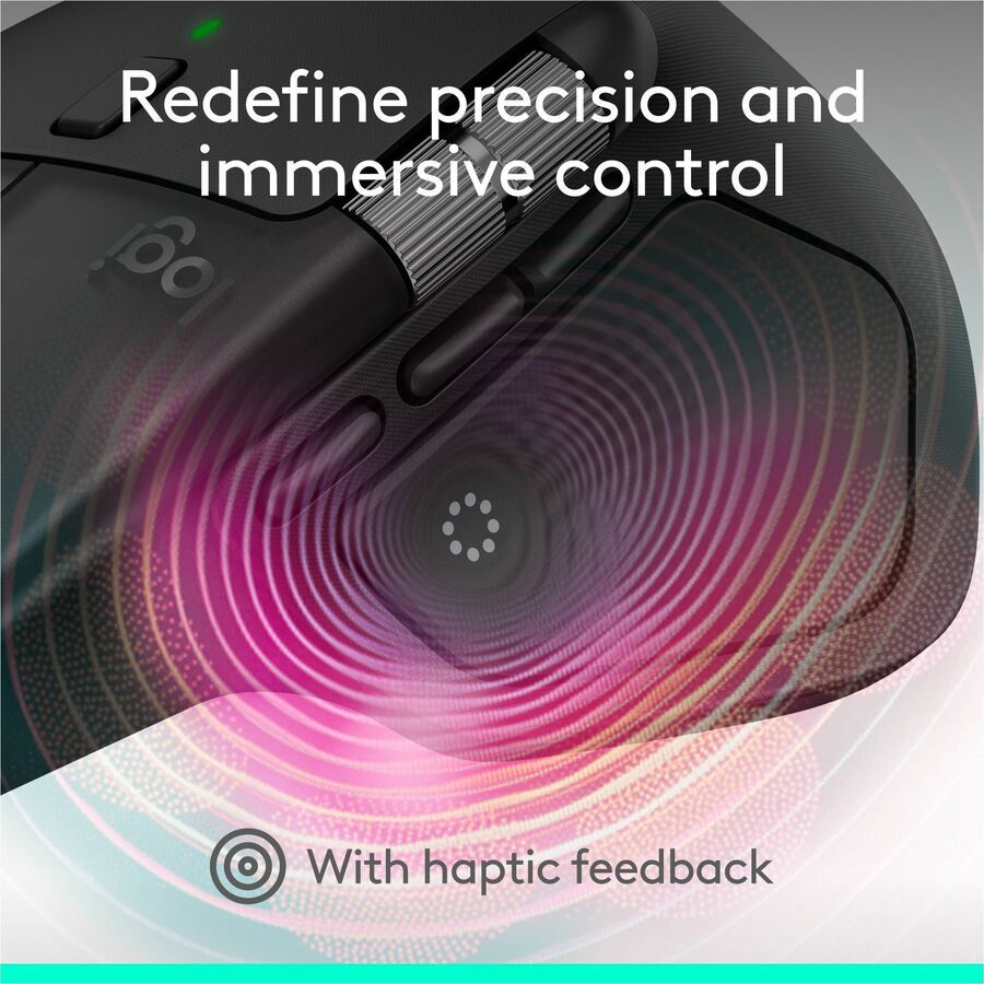Logitech MX Master 4 Wireless Mouse with Haptic Feedback and Ultra-Fast Scrolling