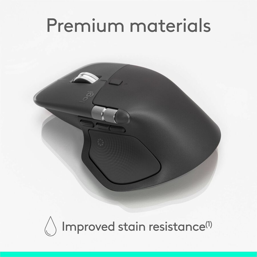 Logitech MX Master 4 for Business Wireless Mouse - Darkfield Laser Sensor, Quiet Clicks, MagSpeed Scrolling, Logi Bolt Receiver, Graphite