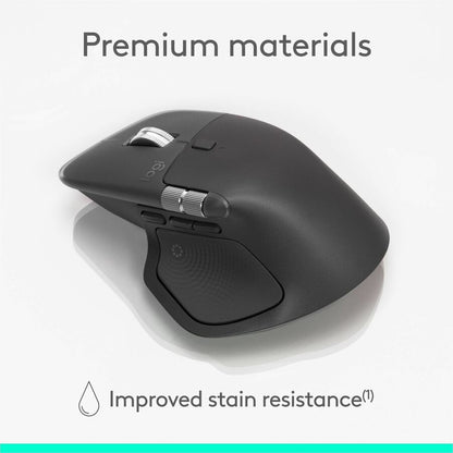 Logitech MX Master 4 for Business Wireless Mouse - Darkfield Laser Sensor, Quiet Clicks, MagSpeed Scrolling, Logi Bolt Receiver, Graphite