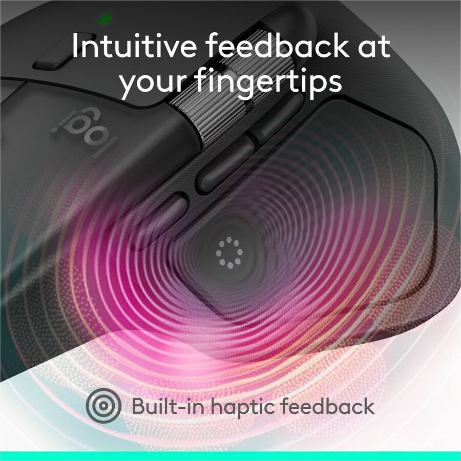 Logitech MX Master 4 for Business Wireless Mouse - Darkfield Laser Sensor, Quiet Clicks, MagSpeed Scrolling, Logi Bolt Receiver, Graphite
