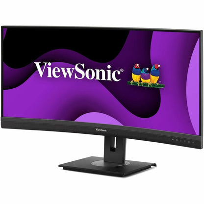ViewSonic VG3456CA 34-Inch Ultrawide Curved Monitor with USB-C Docking and Ergonomic Stand