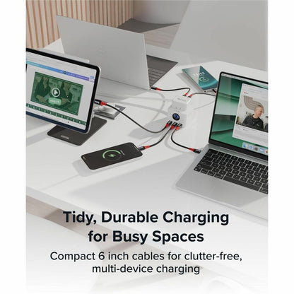 Plugable USB C to USB C Charging Cable, Data Blocker, 6-inch, 240W (Pack of 5)