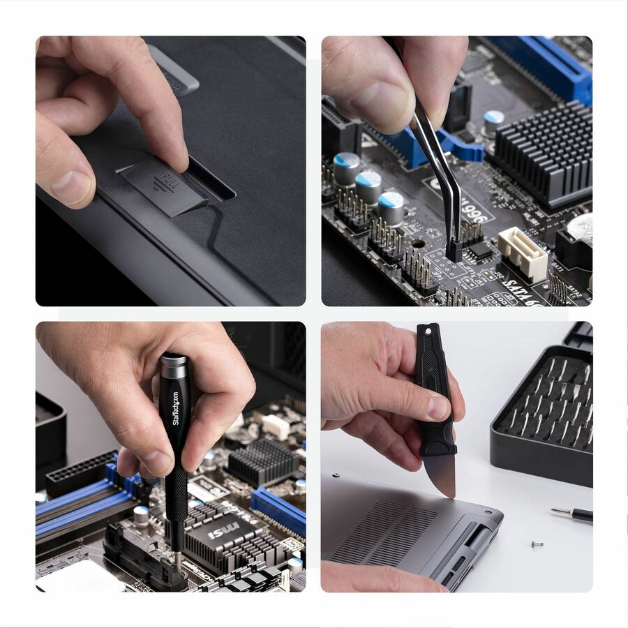 StarTech.com LAPTOP-TOOL-KIT Compact Electronic Repair Toolkit with Precision Bits and Pry Tools