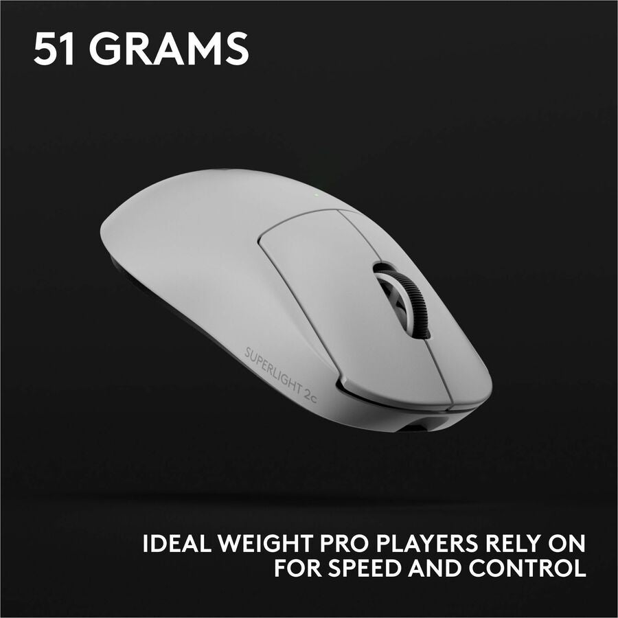 Logitech G PRO X SUPERLIGHT 2c Wireless Gaming Mouse – Compact 51g Mouse with HERO 2 Sensor, 44,000 DPI, USB-C Charging, and 5 Programmable Buttons