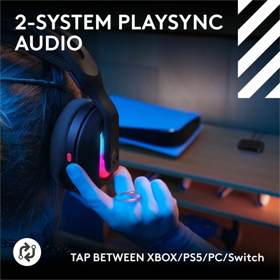 Logitech G Astro A20 X LIGHTSPEED Wireless Gaming Headset for PS5, Xbox, Switch, and PC with 2-System PLAYSYNC Audio and Customizable RGB Lighting