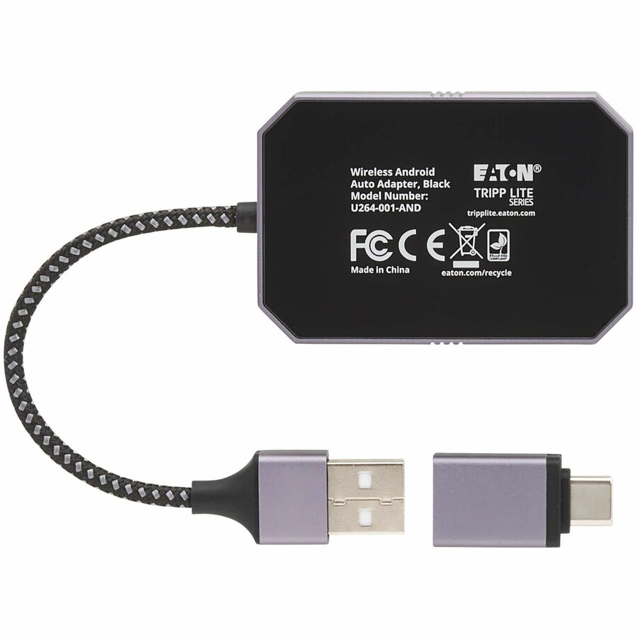 Eaton U264-001-AND Wireless Auto Adapter for Vehicles - Black