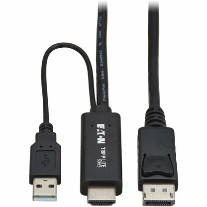 Eaton Corporation Tripp Lite Series HDMI to DisplayPort Active Adapter Cable (M/M) - 4K 60Hz with USB Power, 3.3 ft