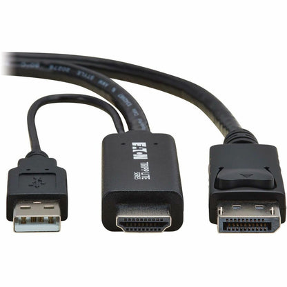 Eaton Corporation Tripp Lite Series HDMI to DisplayPort Active Adapter Cable (M/M) - 4K 60Hz with USB Power, 3.3 ft