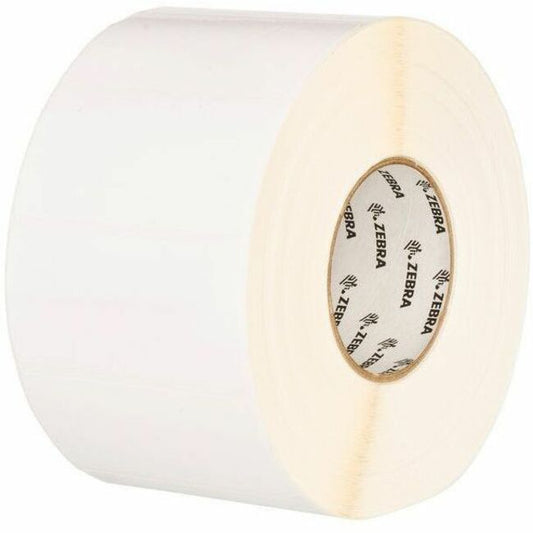 Zebra 3000T Thermal Transfer Polypropylene Labels – 4 x 2 Inches, White, Pack of 4 Rolls