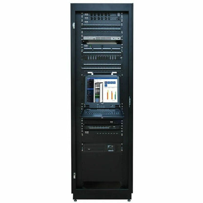 Eaton Tripp Lite Series SmartRack 42U Server Enclosure Cabinet with Doors and Side Panels