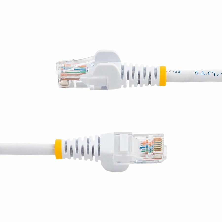 StarTech.com 25 ft White Cat5e UTP Patch Cable with Snagless Design and Power-over-Ethernet Support