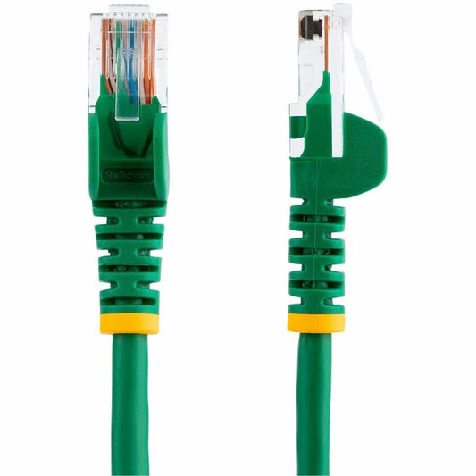 StarTech.com 15 ft Green Snagless Cat5e UTP Patch Cable - Reliable Ethernet Connection with PoE Support